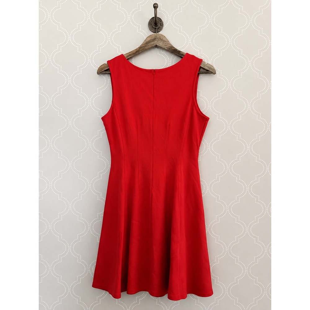 Monteau Sleeveless Fit and‎ Flare Vintage Skater Dress Red Size M
